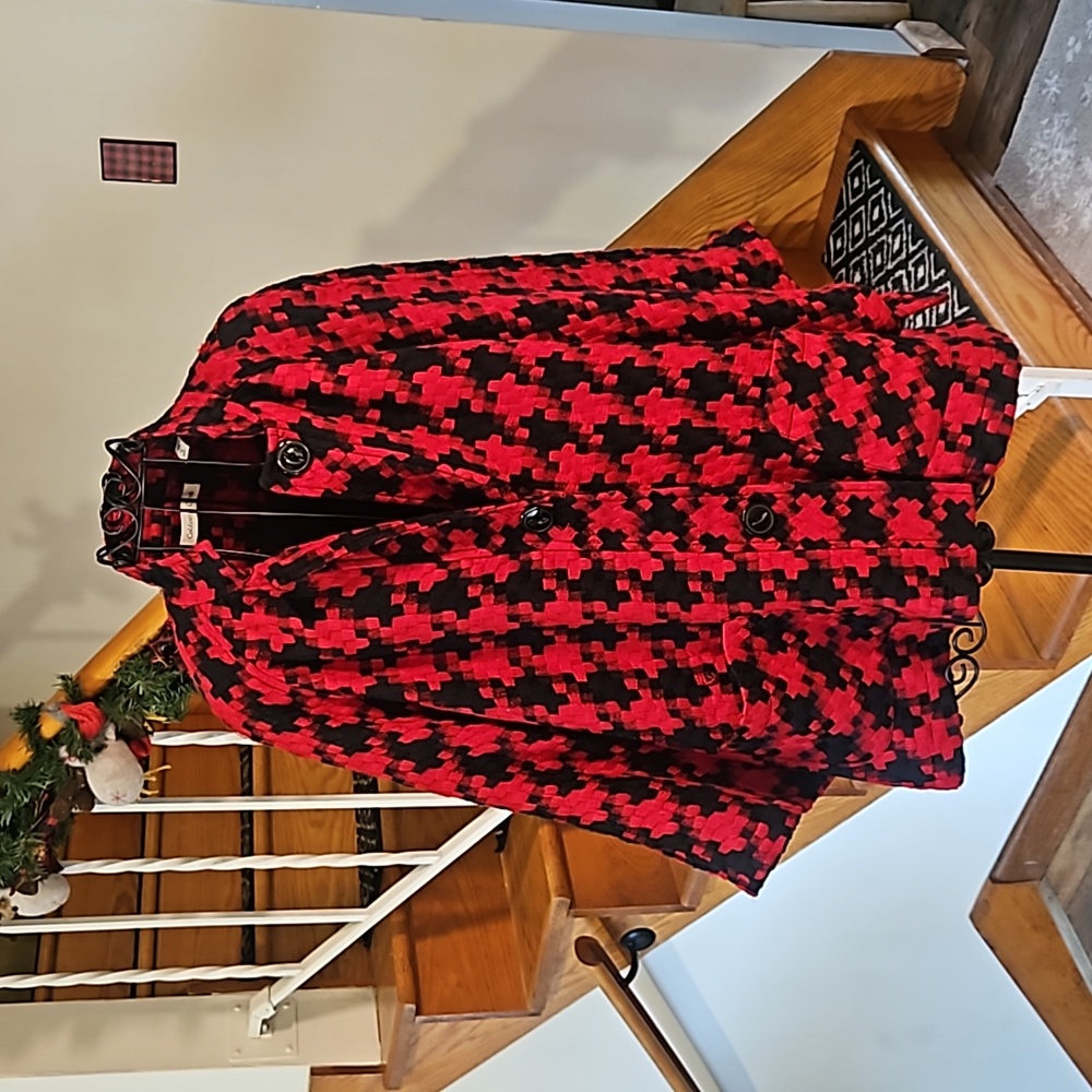 👚COLDWATER CREEK BLACK & RED BLAZER 👚